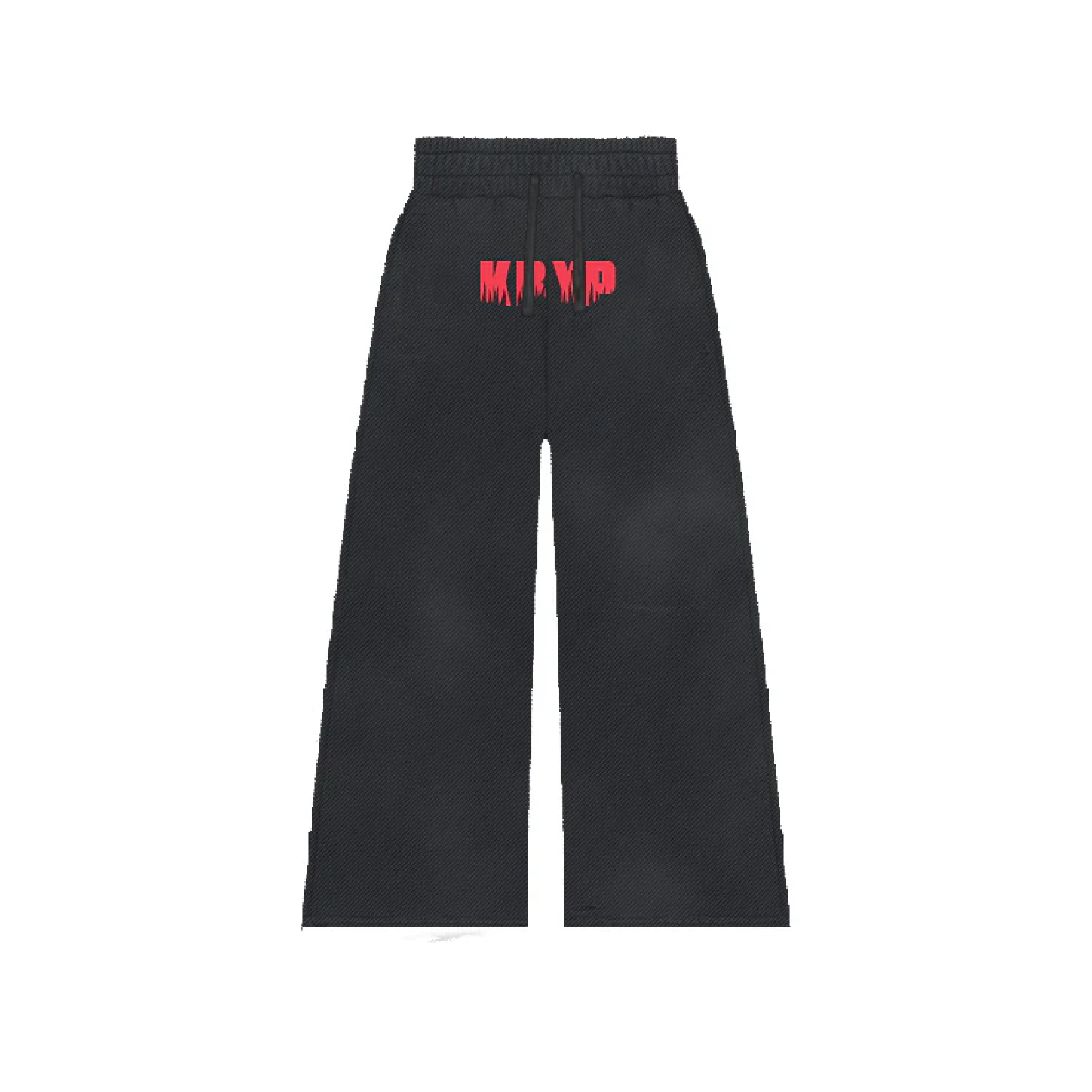 Luxe Pyjama Pants- Acid Charcoal Black
