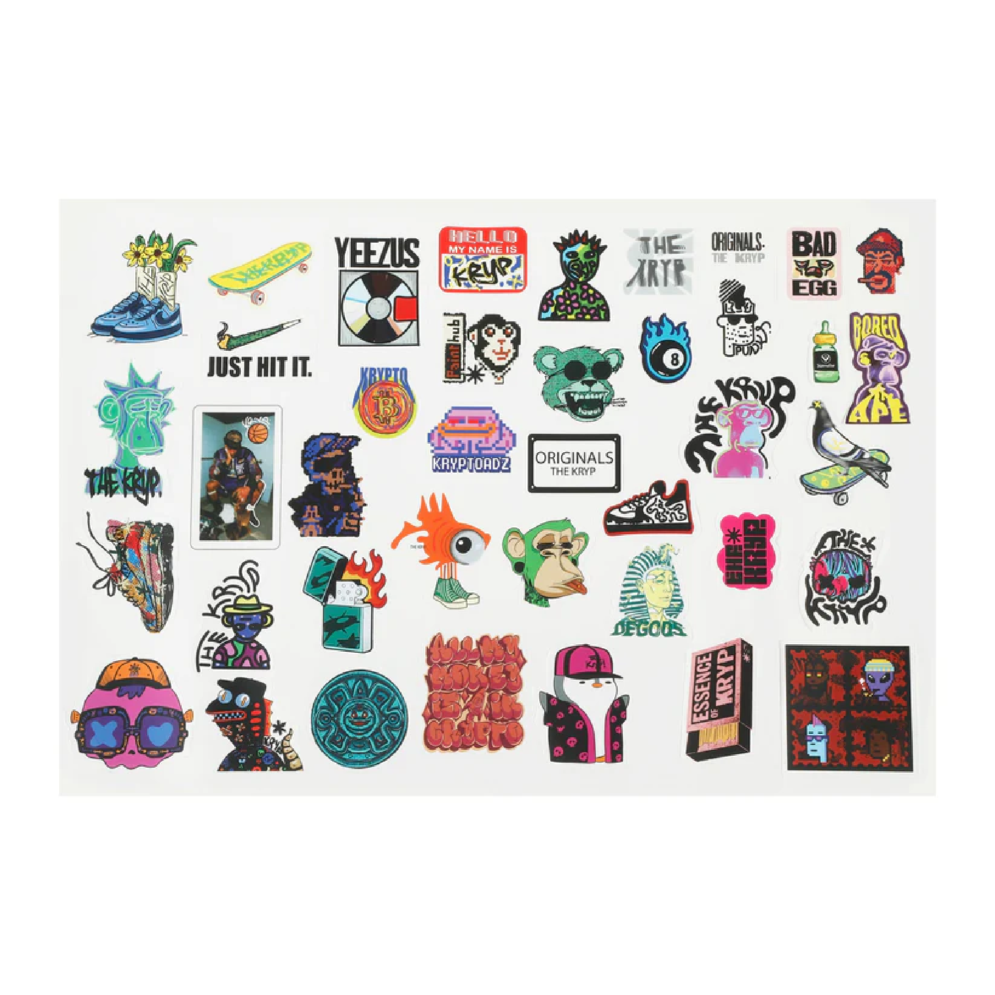 NFT Sticker Sheet – THE KRYP
